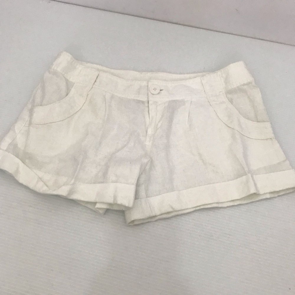 Juicy Couture LinenWomen's White Shorts Size 8